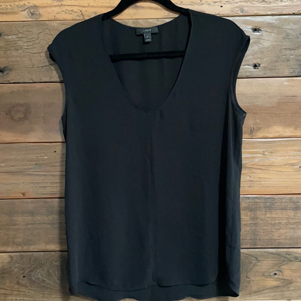 J Crew Black Shell Top